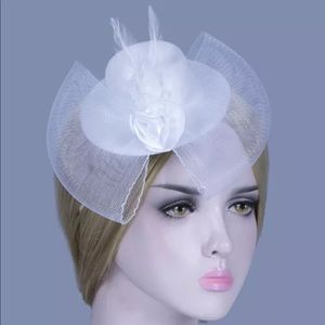 Pill Box Hat  french veil fascinator hair clip